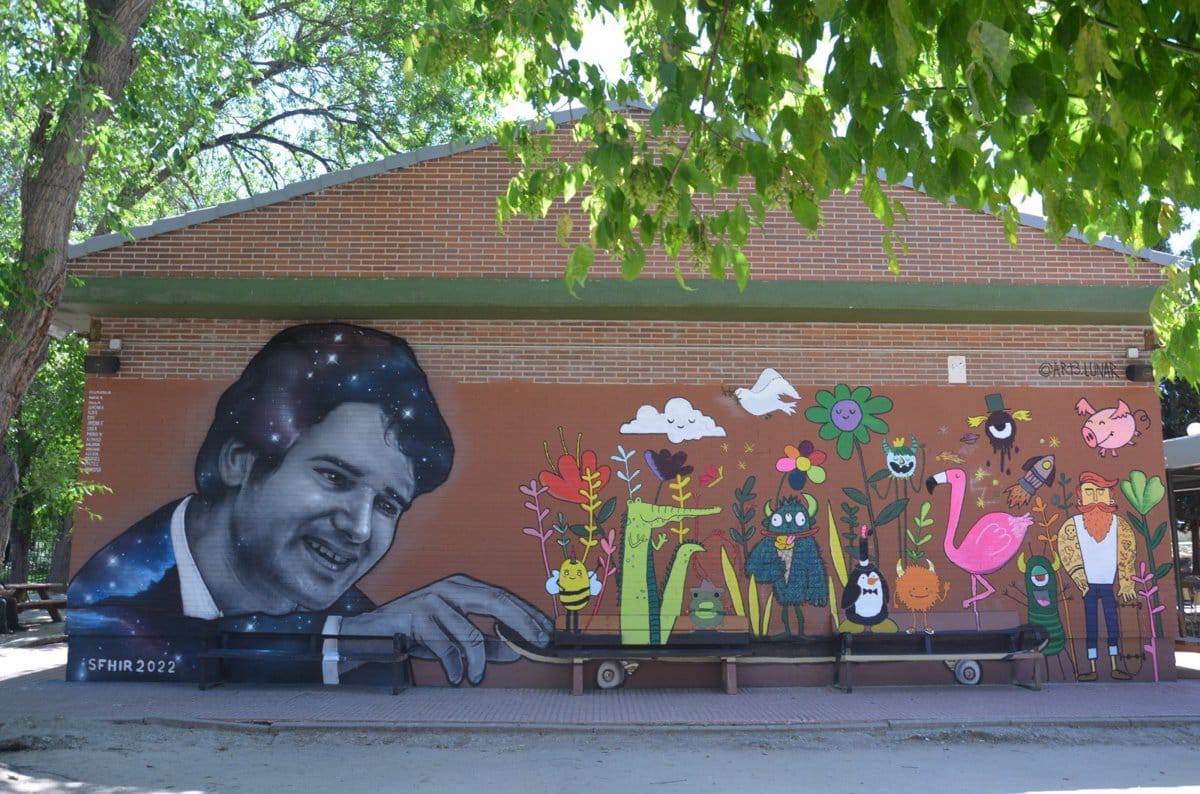 Mural en el I.E.S. Ignacio Echeverría de Las Rozas