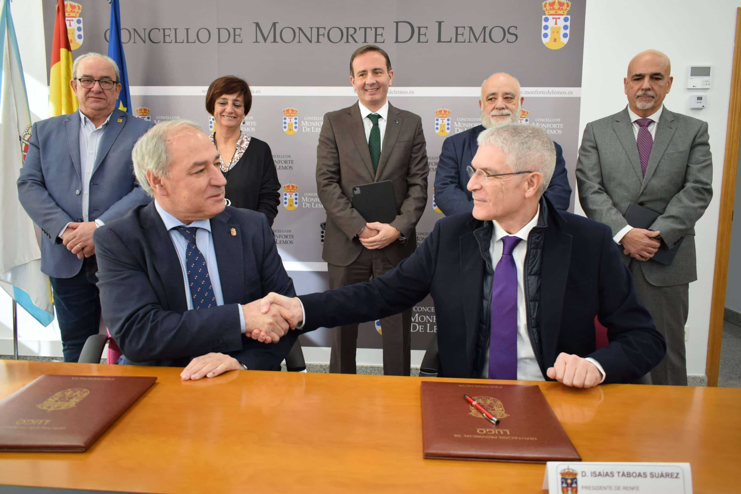 030223 Protocolo Renfe para un tren turístico para promocionar a Ribeira Sacra e a provincia