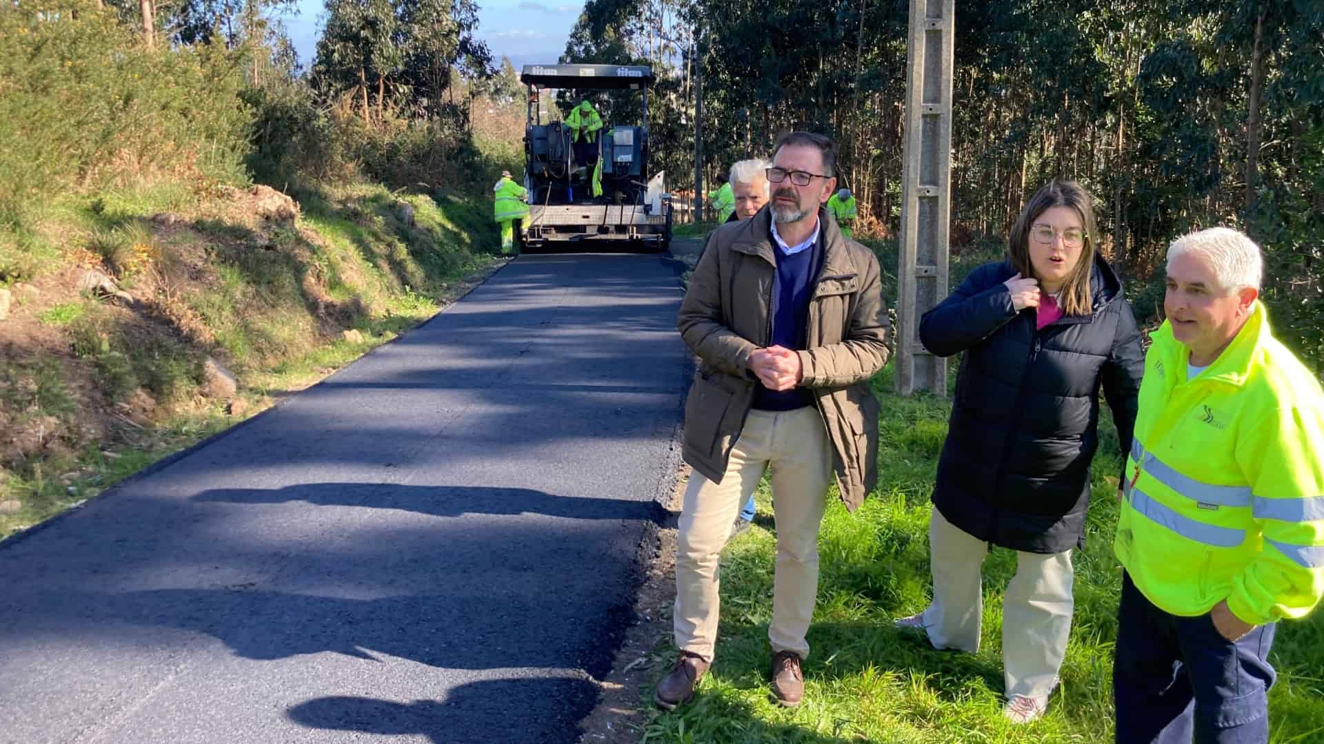 El alcalde de Ferrol, Ángel Mato, en las obras en Valón Vello | CONCELLO DE FERROL