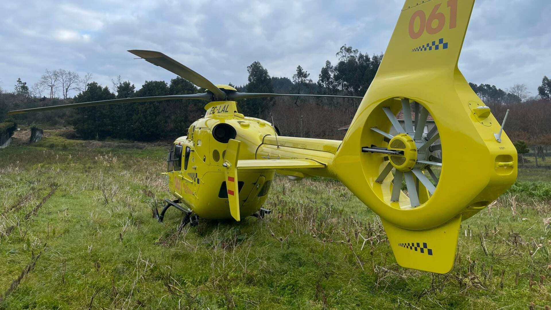 Imagen de archivo de un helicóptero medicalizado | @HELICODESANTIAGO