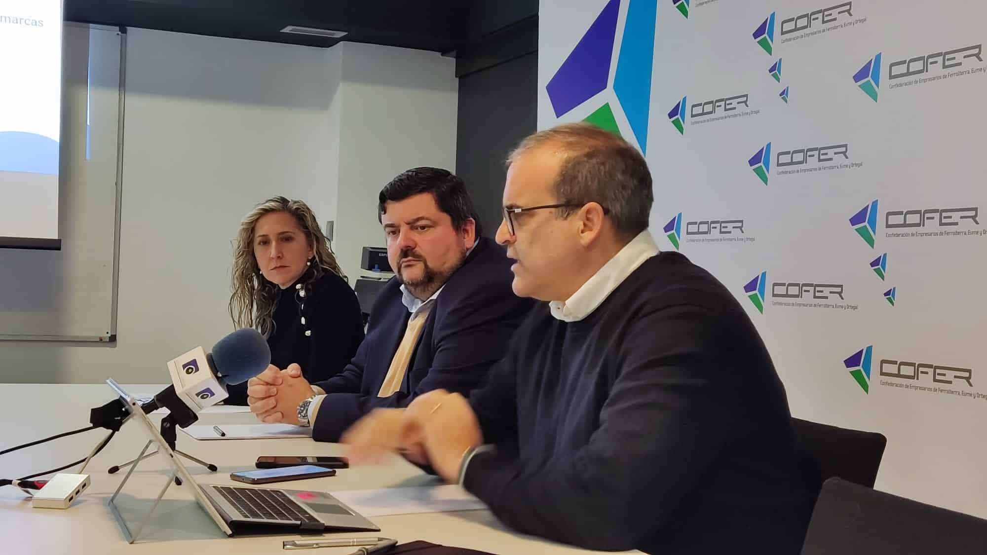 Presentación del estudio socioeconómico en la sede de COFER, en Ferrol