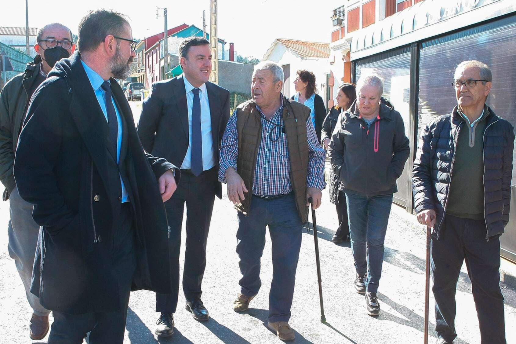 Mato y González Formoso visitaron hoy la zona de las futuras obras