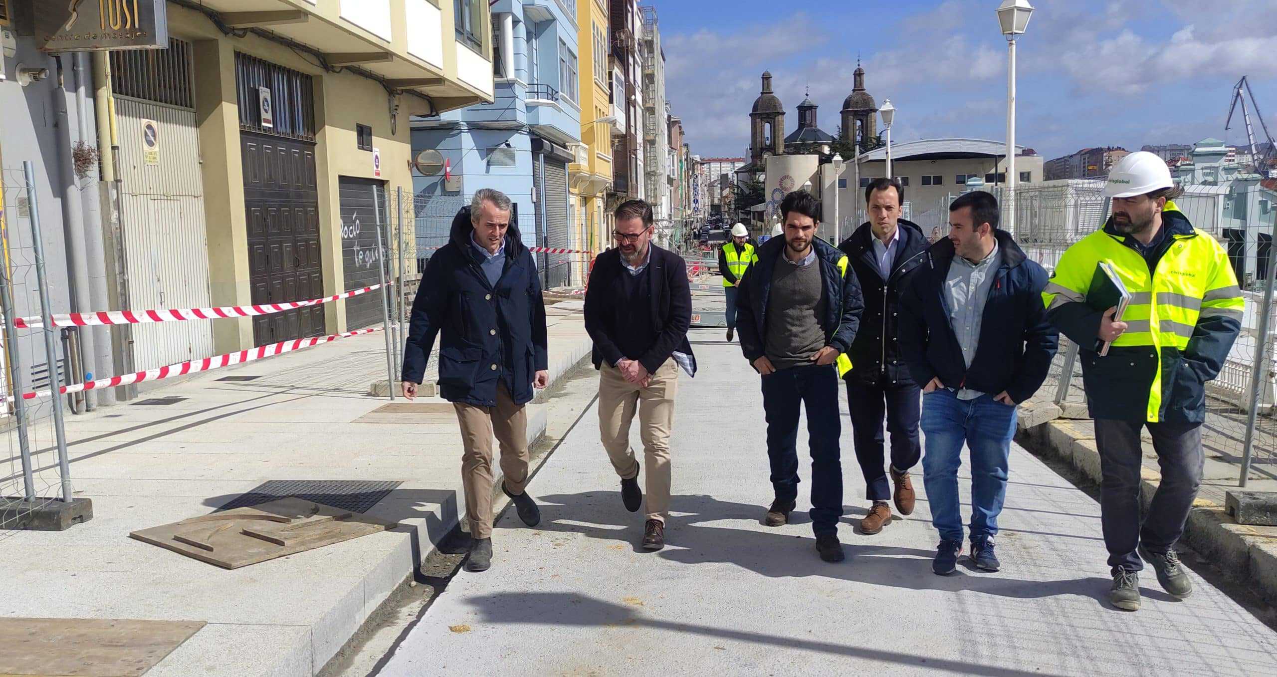 El alcalde de Ferrol visitó las obras