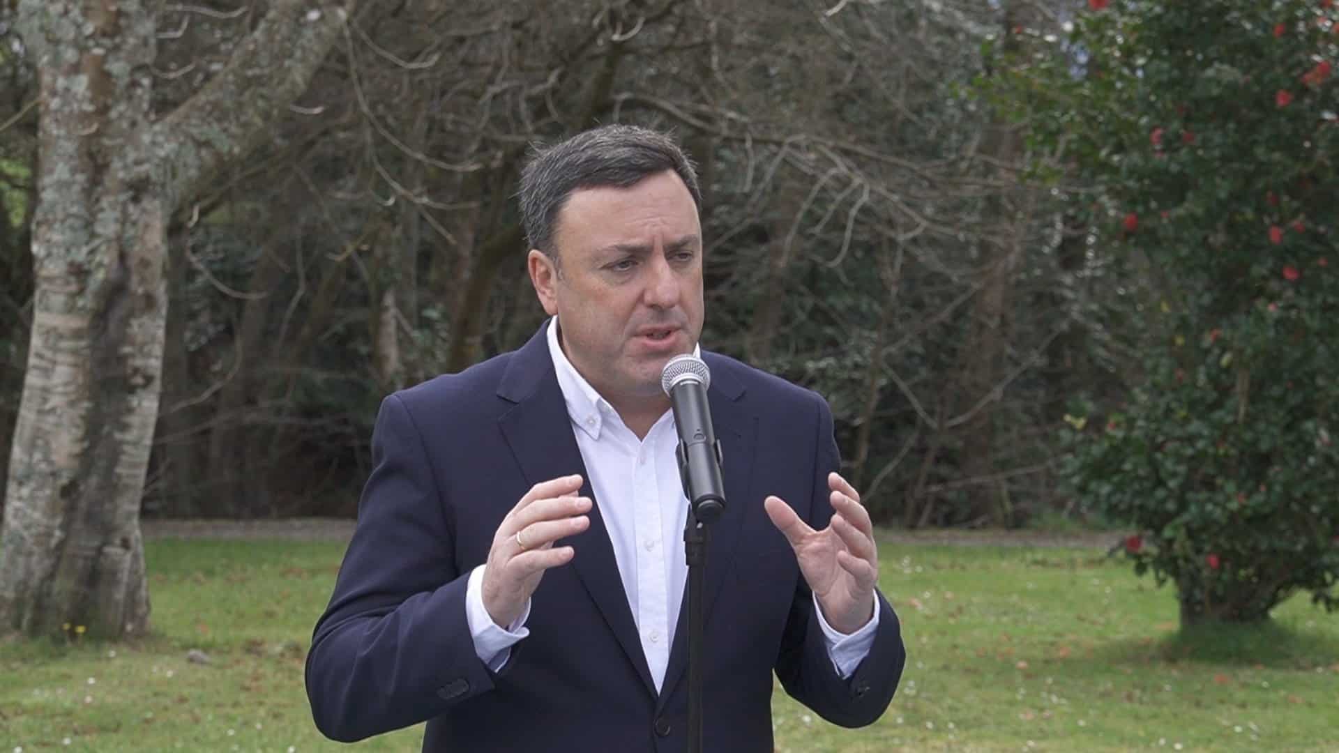 El secretario xeral del PSdeG, Valentín González Formoso, en As Pontes