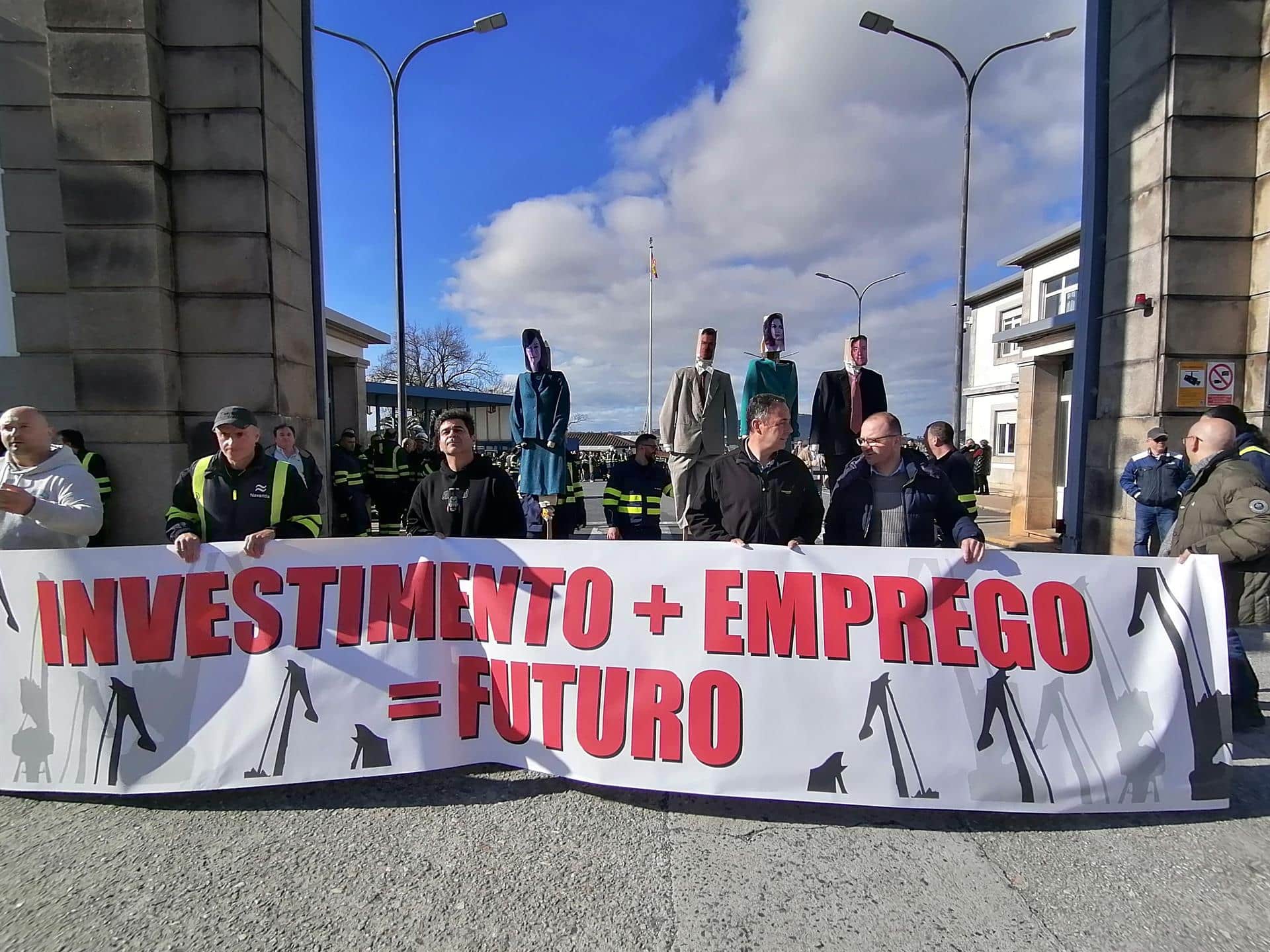 Archivo - Protesta de trabajadores de Navantia. - EUROPA PRESS