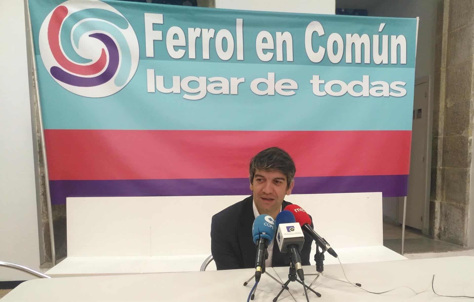 Jorge Suárez, candidato de Ferrol en Común