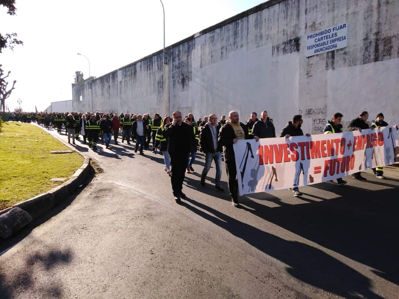 La manifestación salió de la puerta del astillero y recorrió las calles del centro hasta la plaza de Armas