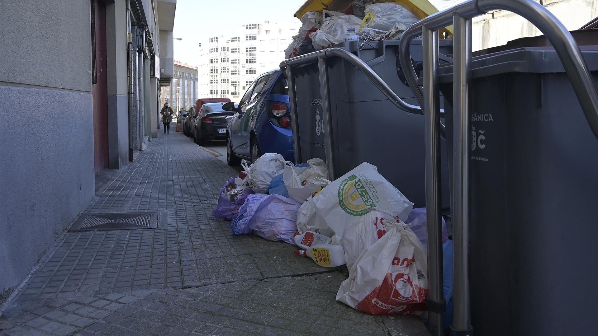 Imagen de archivo de basura en A Coruña | EP