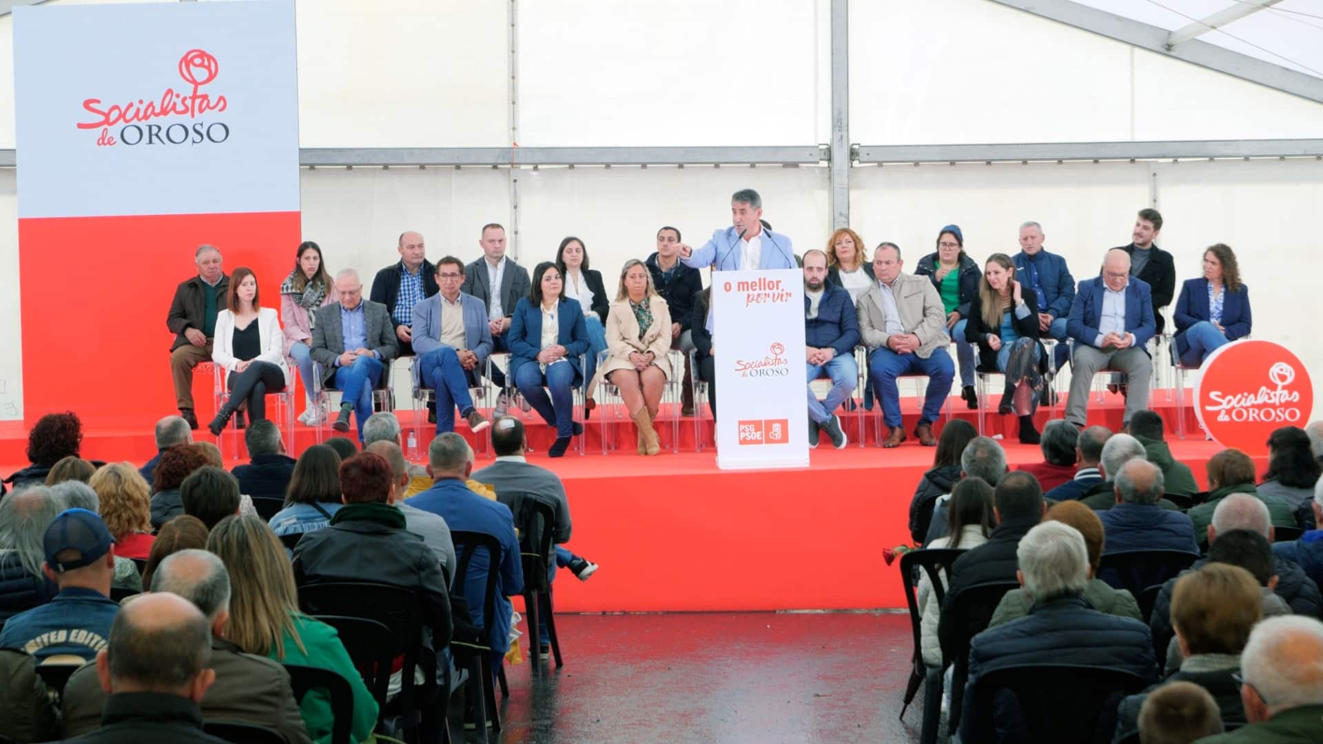 La presentación de Luis Rey como candidato a la reelección como alcalde de Oroso | PSDEG-PSOE DE OROSO