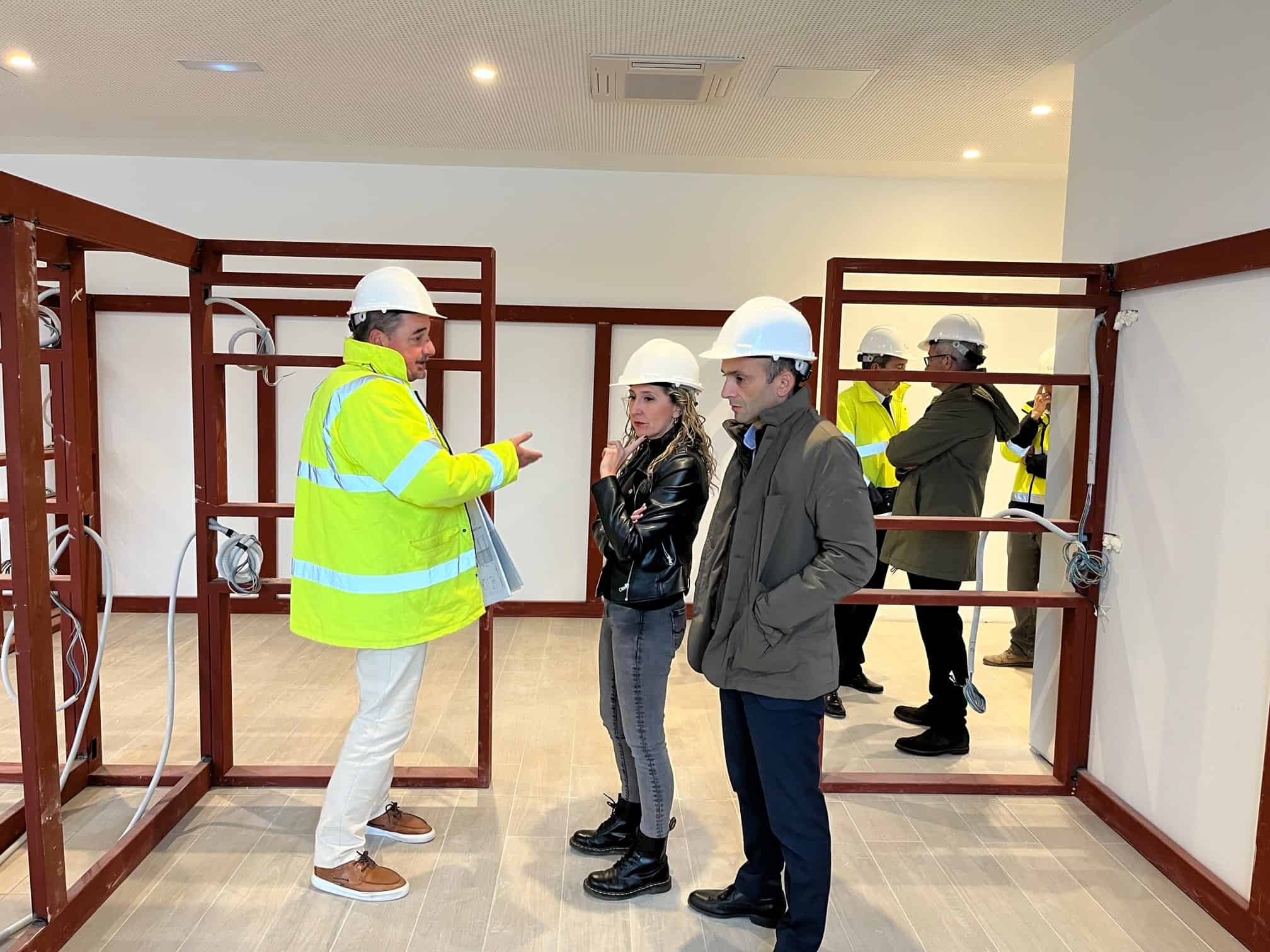 Martina Aneiros visitó las obras este mes de abril