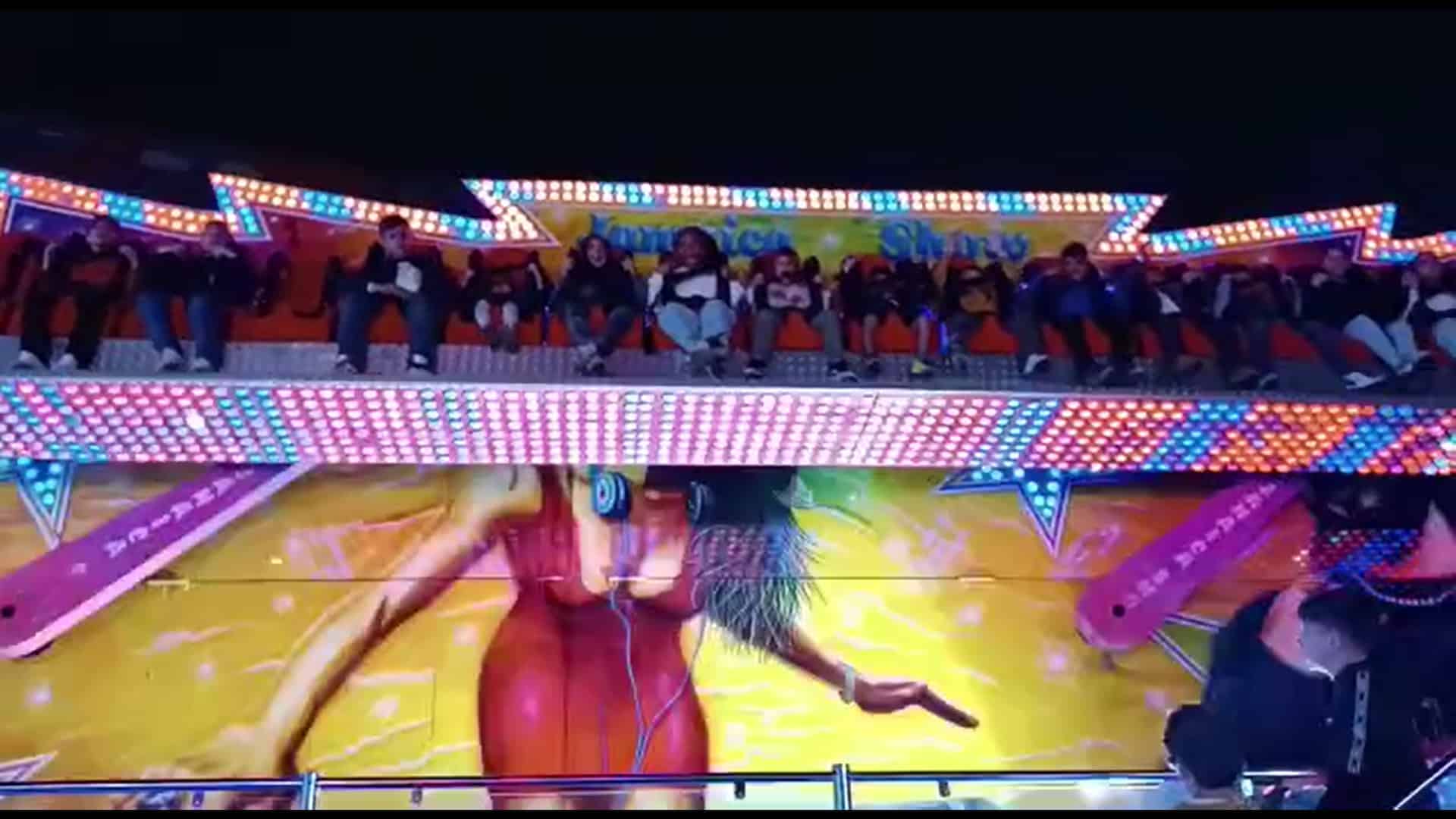 Atracción momentos antes del accidente