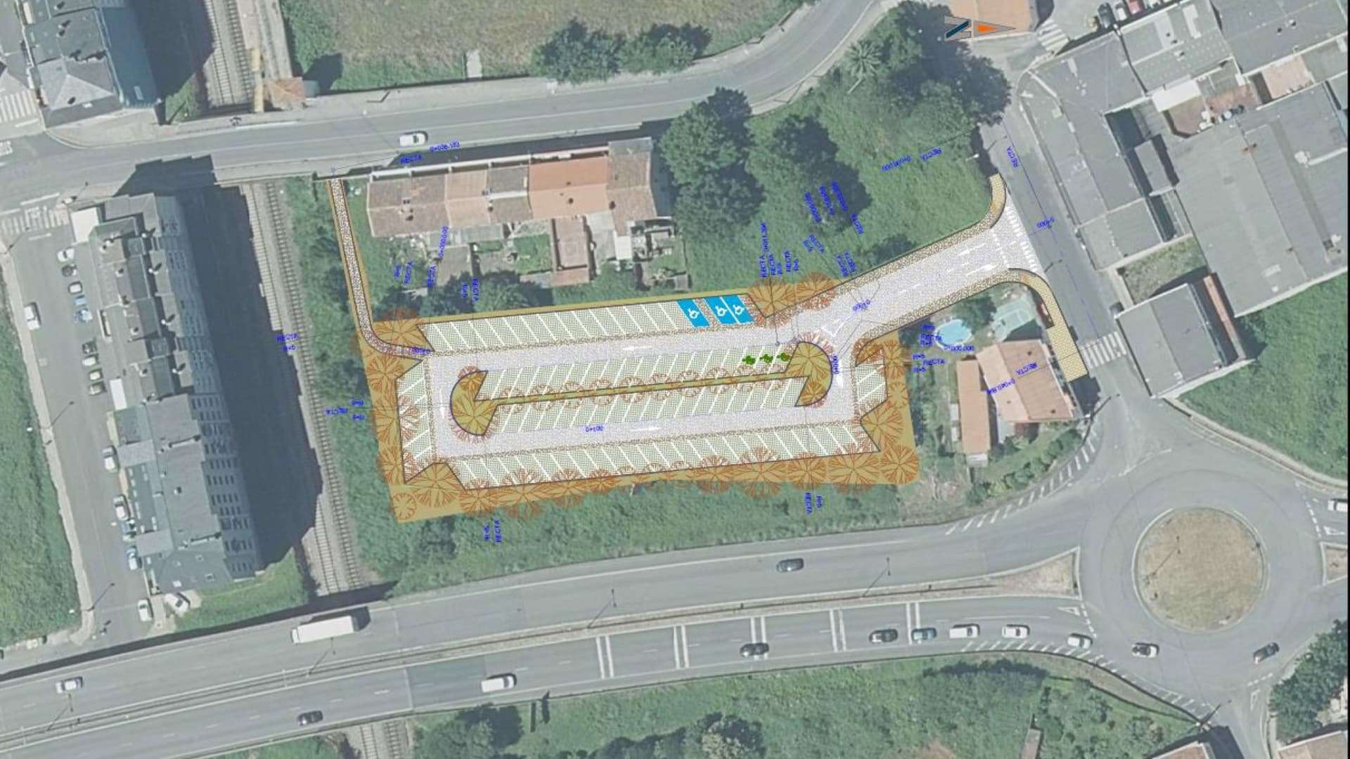 El aparcamiento proyectado en San Xoán | XUNTA DE GALICIA