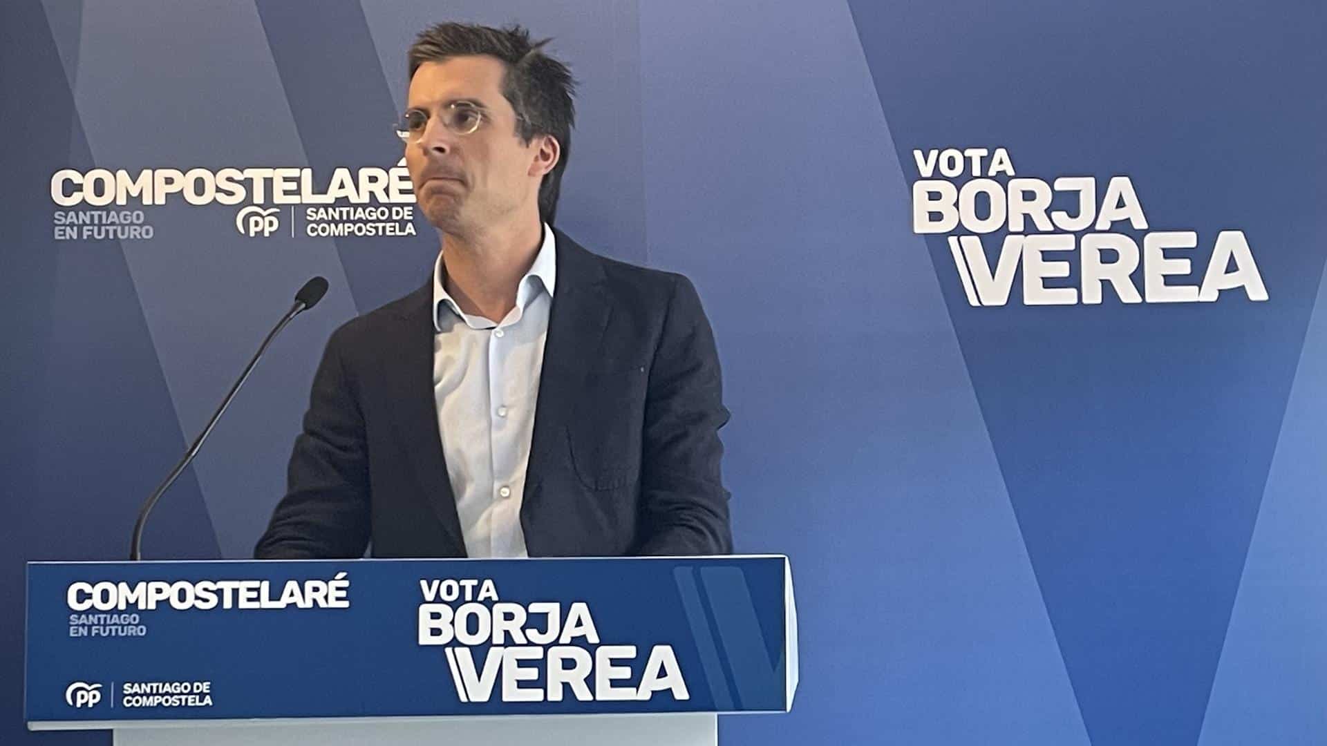 El portavoz municipal del PP de Santiago, Borja Verea | EP