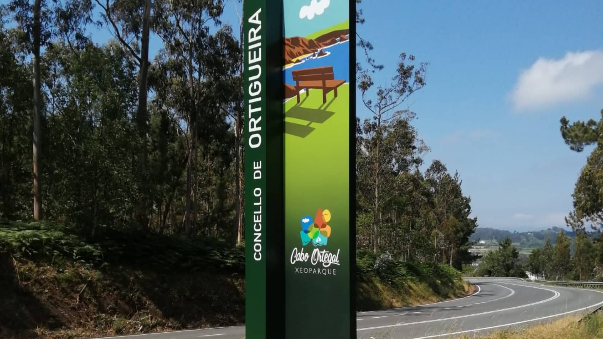 El nuevo cartel de bienvenida a Ortigueira  | CONCELLO DE ORTIGUEIRA