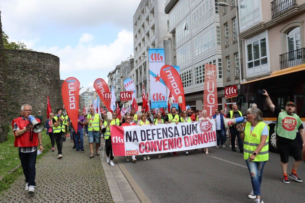 Manifestación en Lugo del sector de la limpieza | CIG