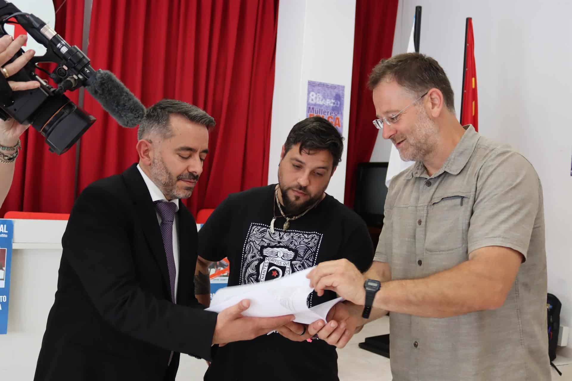 El sindicalista Pablo Fragoso y el secretario xeral de la CIG, Paulo Carril. - CIG