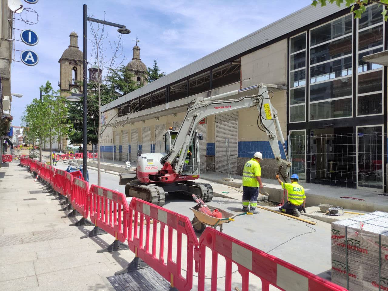 Obras en la calle Igrexa