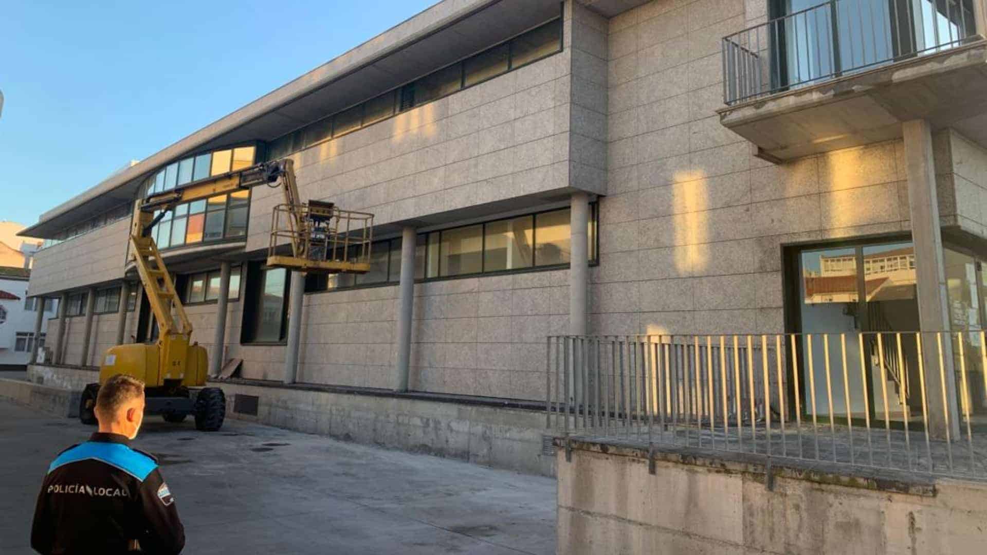 Las obras en el Edificio Multiusos de Muxía | CONCELLO DE MUXÍA