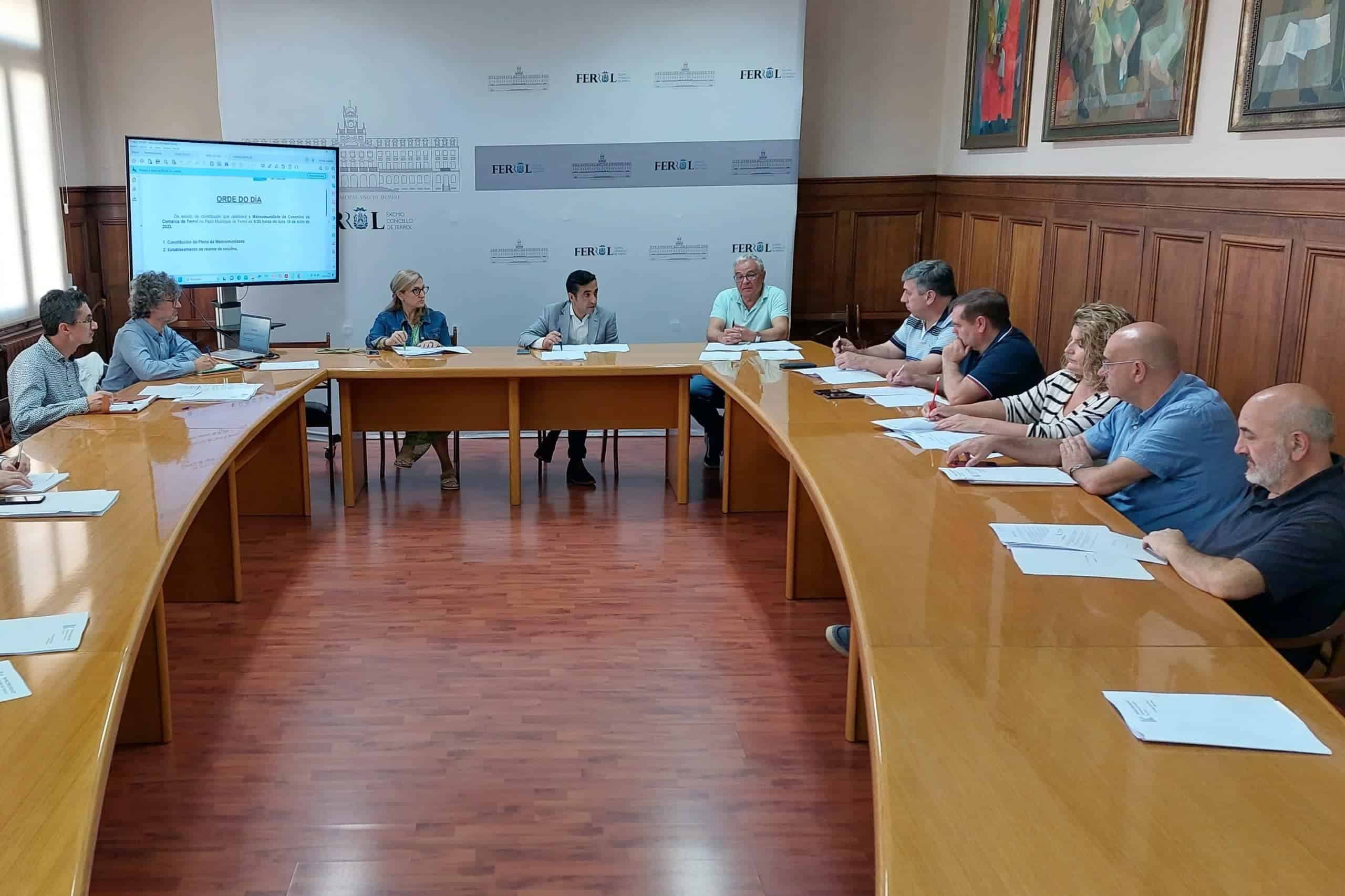 Constitución del pleno de la Mancomunidade de Ferrol