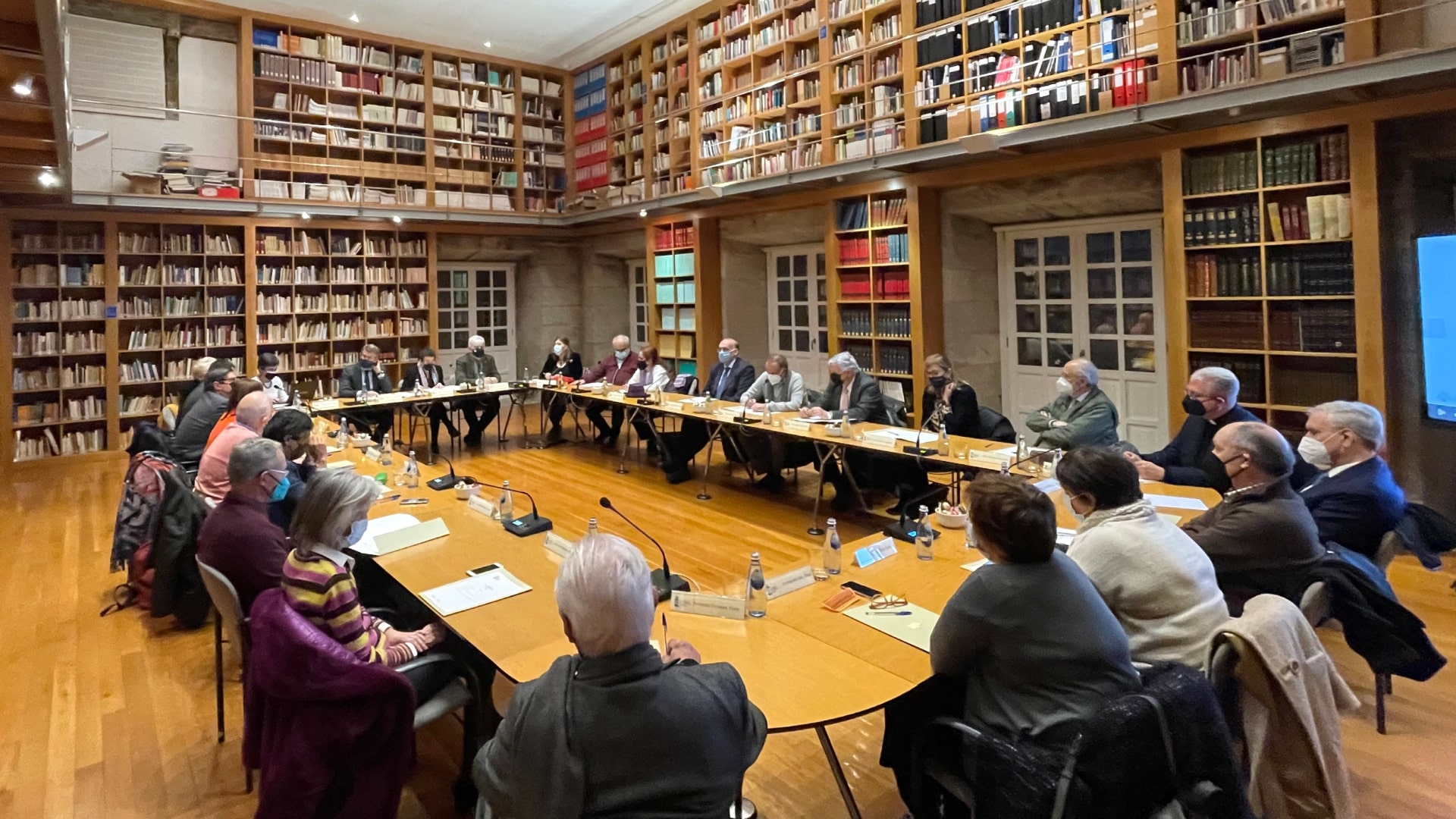 Imagen de archivo de una reunión del Consello da Cultura Galega (CCG) | CCG