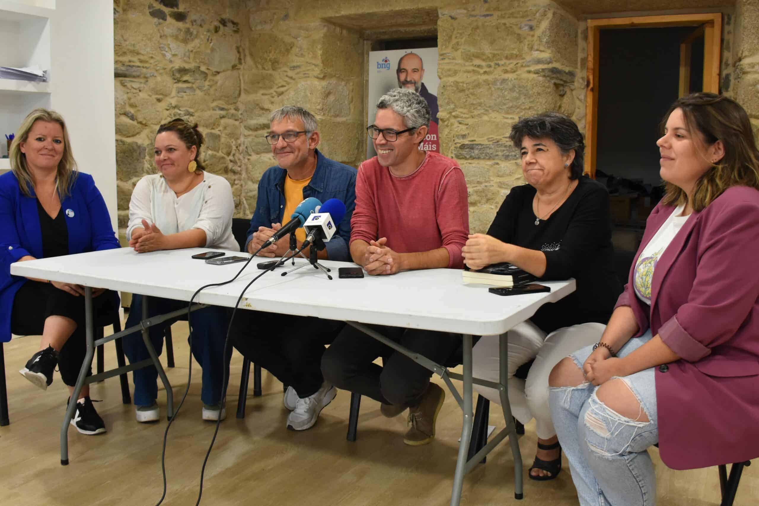 Representantes del BNG en la comarca