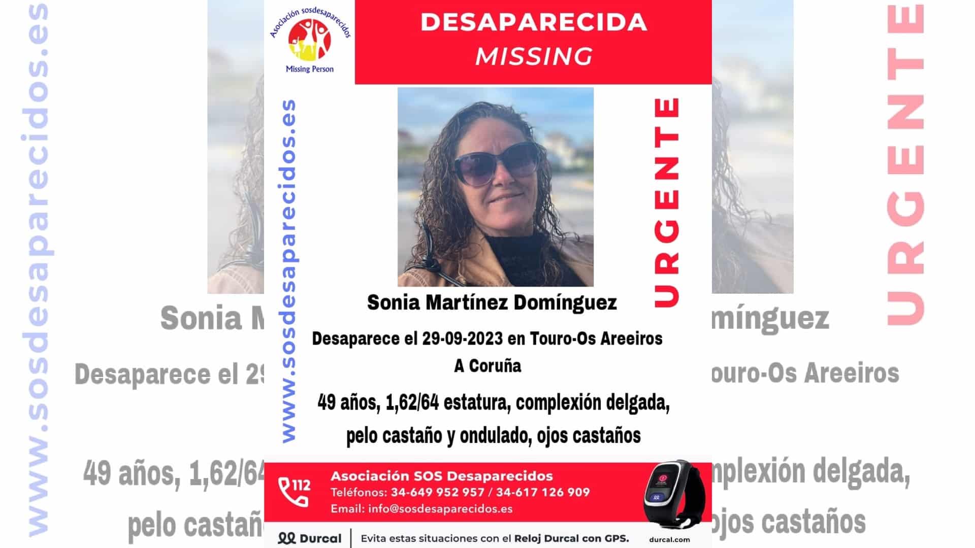Sonia Martínez Domínguez, desaparecida en Ribeira | SOSDESAPARECIDOS