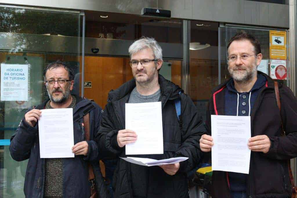 El anuncio lo realizó esta mañana el secretario general de la CIG, Paulo Carril, el secretario comarcal, Manuel Anxo Grandal, y el portavoz de la CIG en As Pontes, Alberte Amado, en una comparecencia ante los medios frente al edificio administrativo de la Xunta en Ferrol