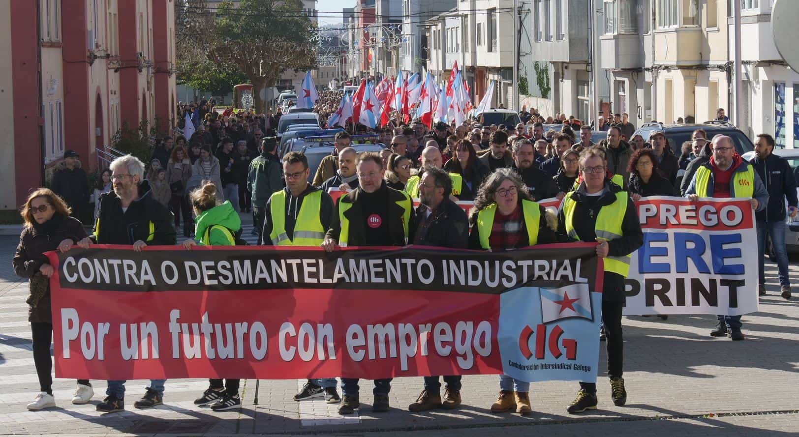 La huelga, que se extendió entre las 11:00 y las 15:00 horas, contó con una participación masiva, afectando todos los sectores económicos y administrativos de As Pontes | CIG