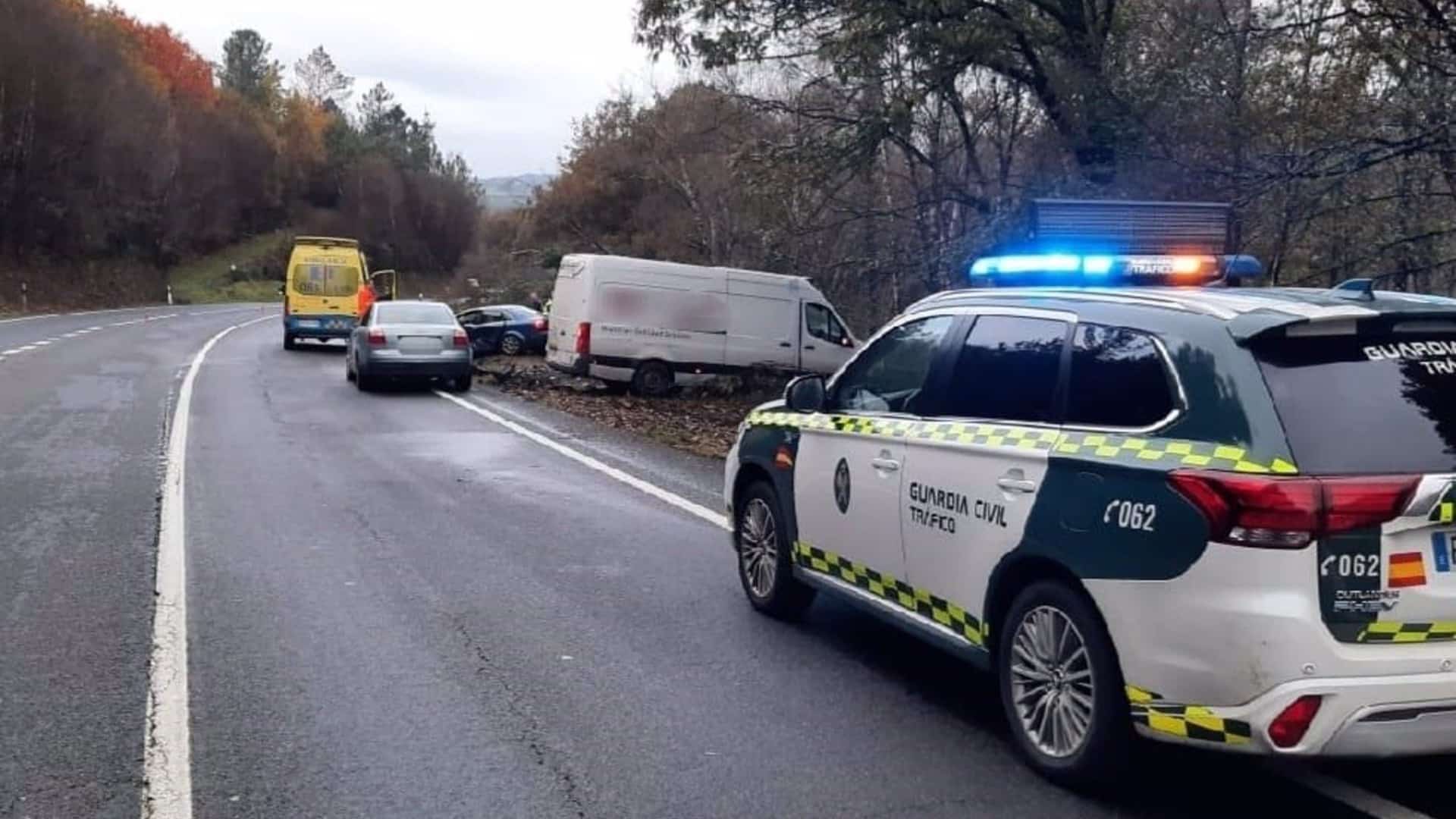 El accidente en la N-540 en Guntín | GUARDIA CIVIL