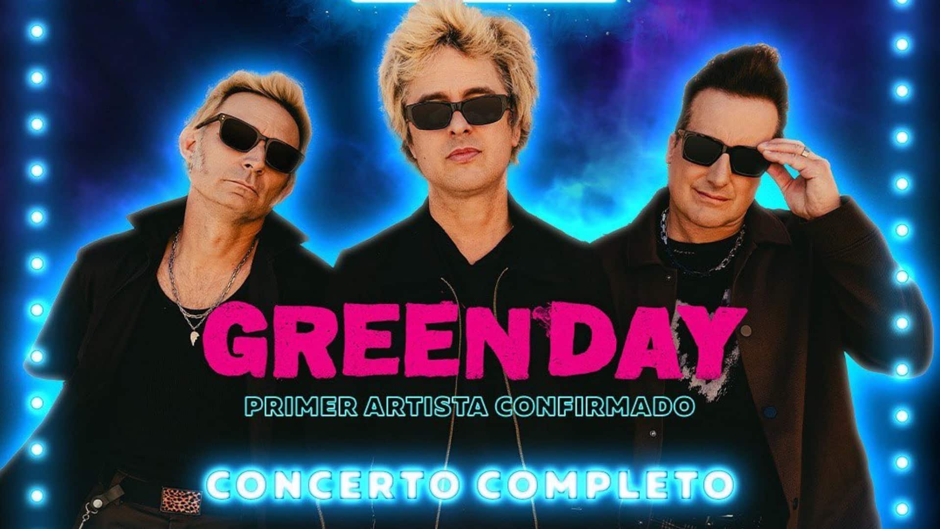 Imagen promocional de la actuación de Green Day en O Son do Camiño | O SON DO CAMIÑO