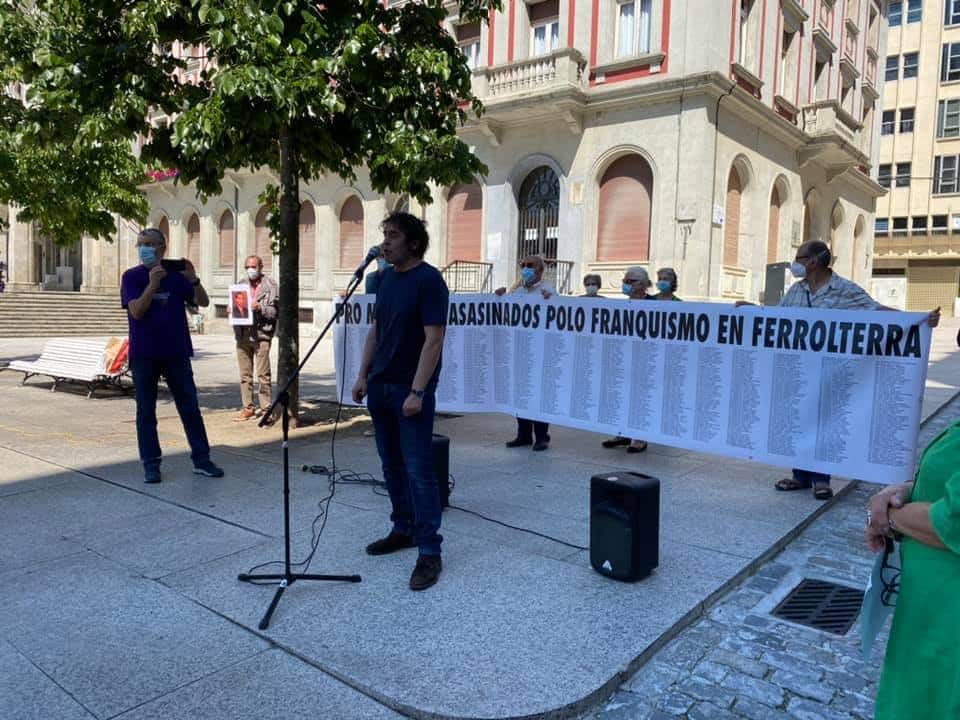Archivo - Acto en memoria de las víctimas del franquismo