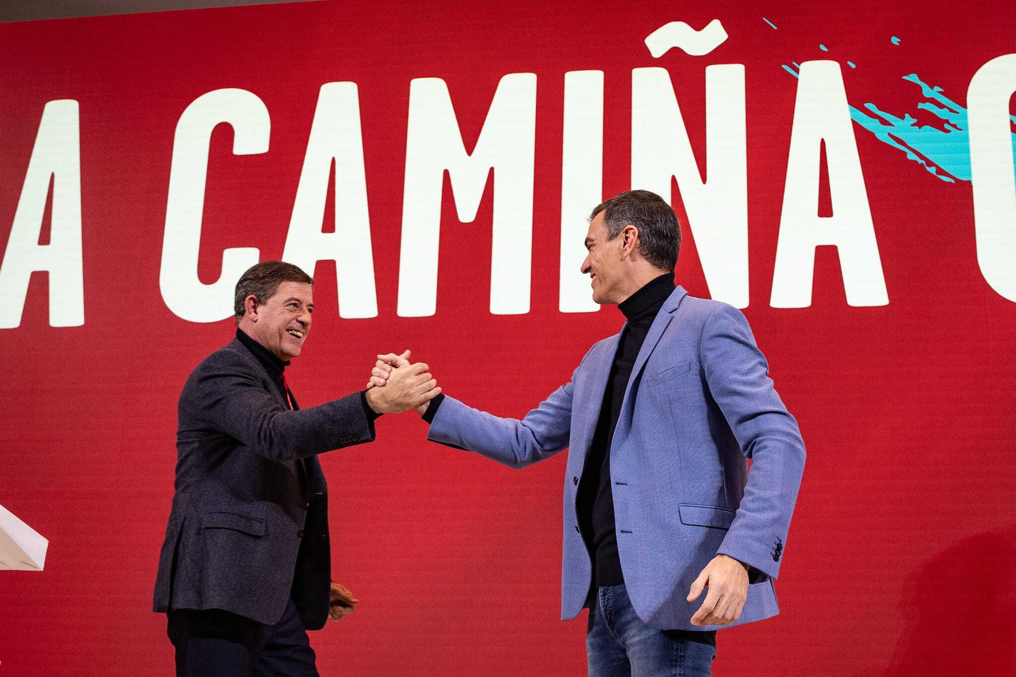 El diputado del PSOE y candidato del PSdeG a la Xunta, Xosé Ramón Gómez Besteiro, durante la clausura de la Convención Política del PSdeG