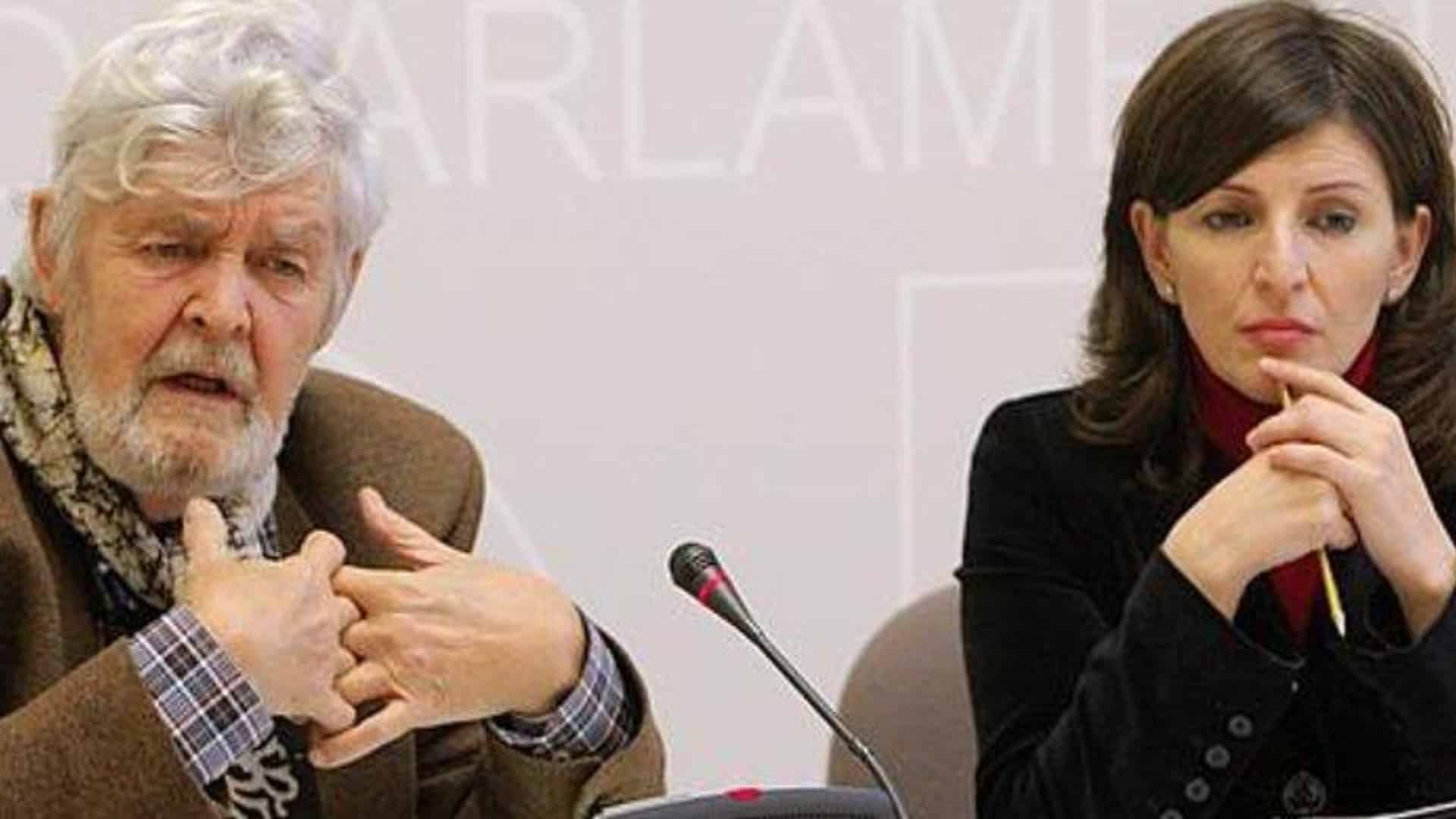 Imagen de archivo de Xosé Manuel Beiras y Yolanda Díaz como aliados en el Parlamento de Galicia | PARLAMENTO DE GALICIA