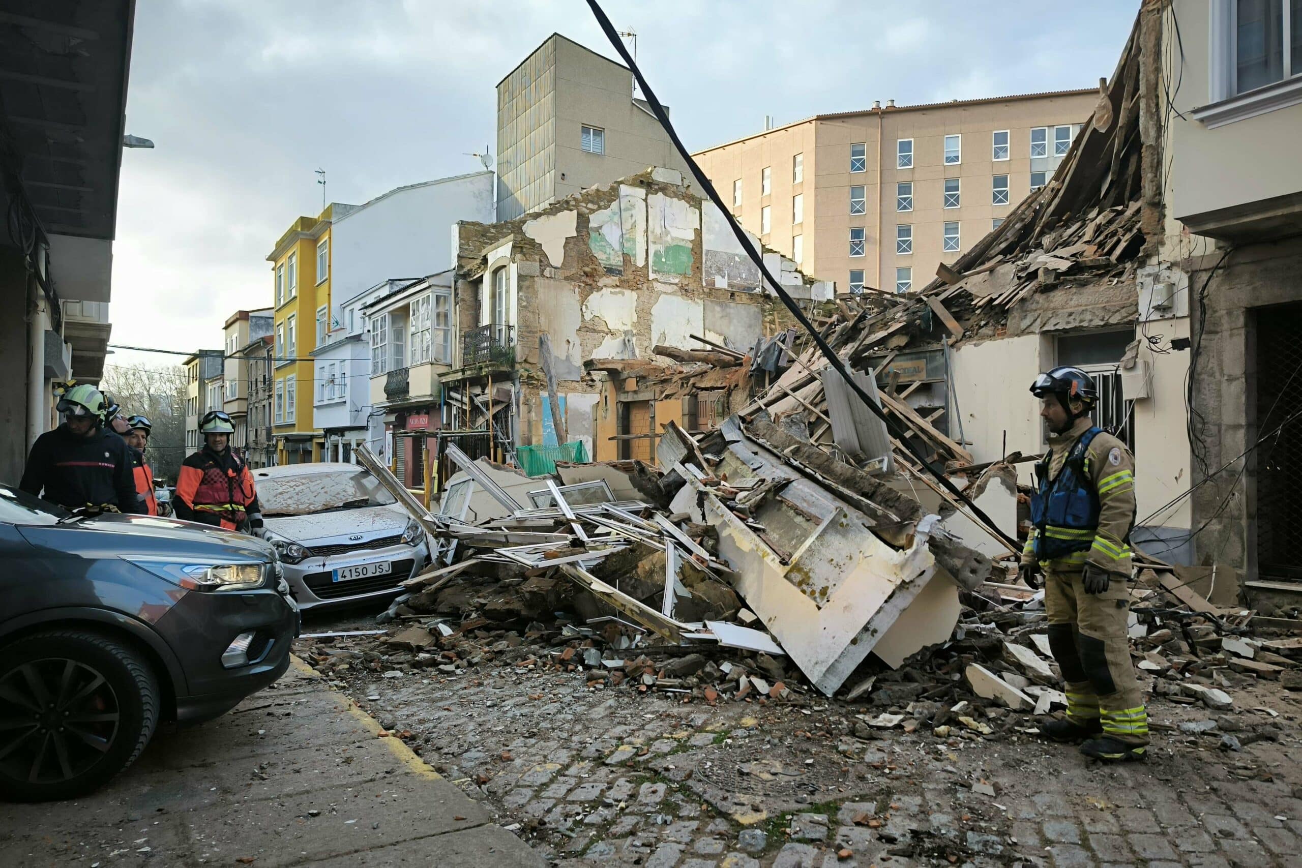 Restos del edificio desplomado | ENFOQUES
