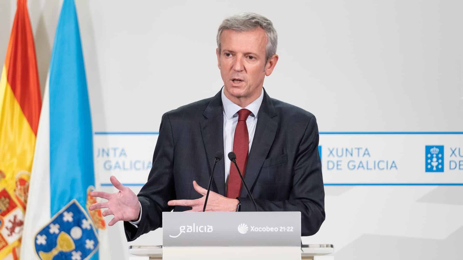 El presidente de la Xunta, Alfonso Rueda, en la rueda de prensa posterior a la reunión del Consello da Xunta | XUNTA DE GALICIA