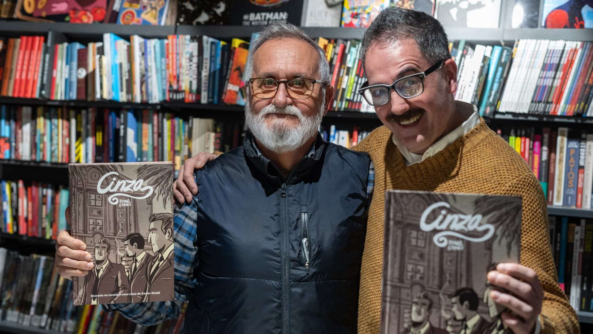 Manel Cráneo, autor de "Cinza", y Xavier Alcalá, de "A nosa cinza" | MANEL CRÁNEO