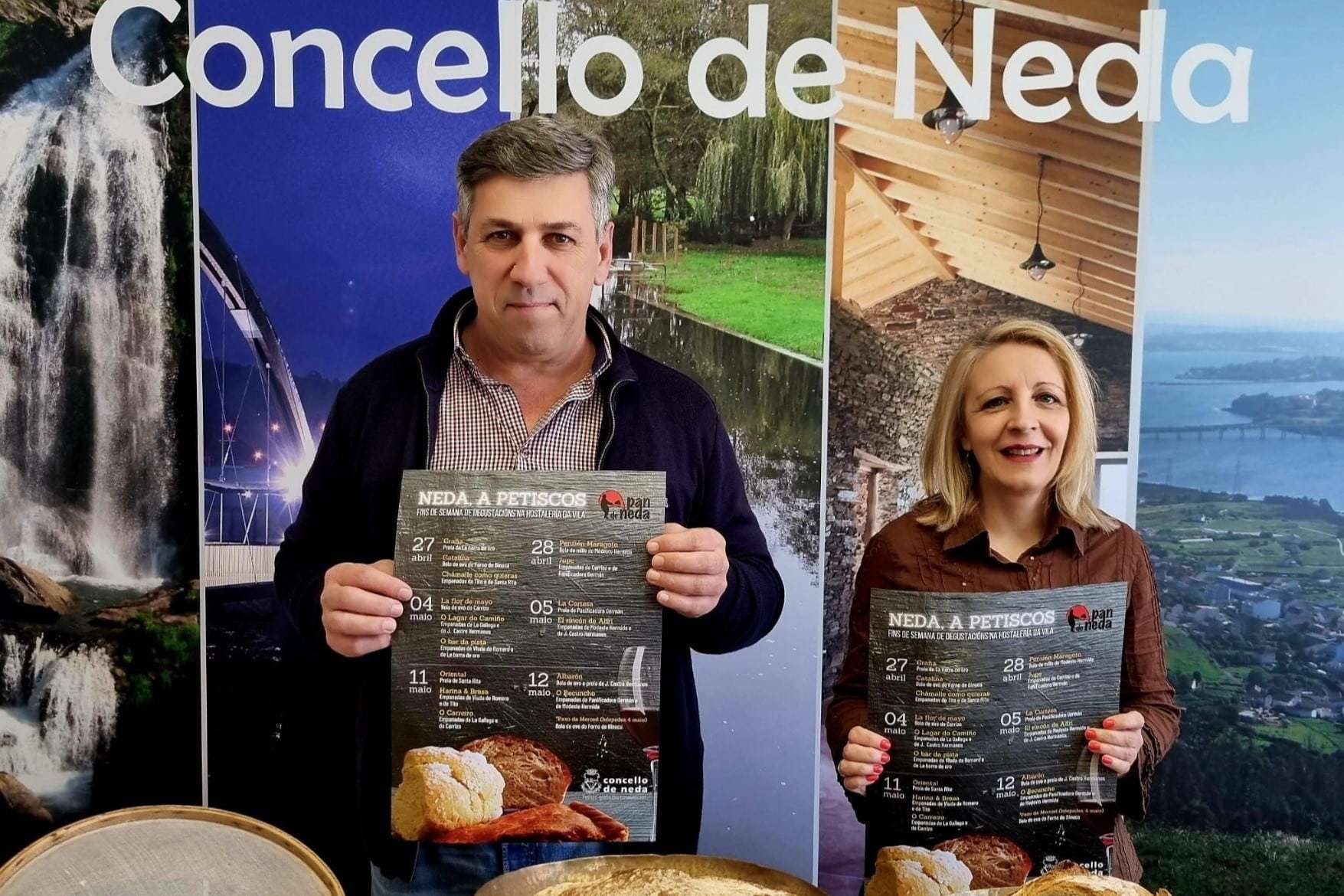 Alcalde y concelleira de Turismo de Neda | CONCELLO DE NEDA