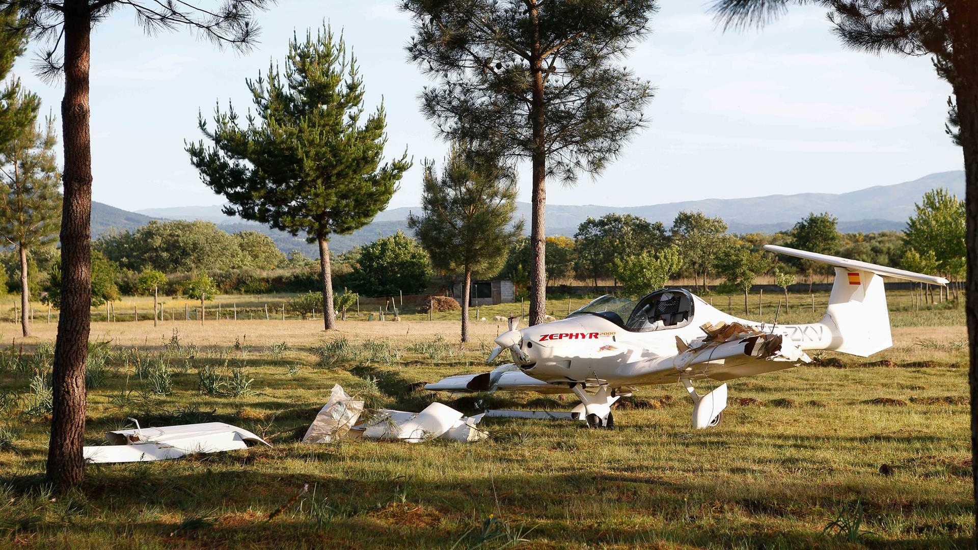 El avión ultraligero accidentado en Monforte | EP