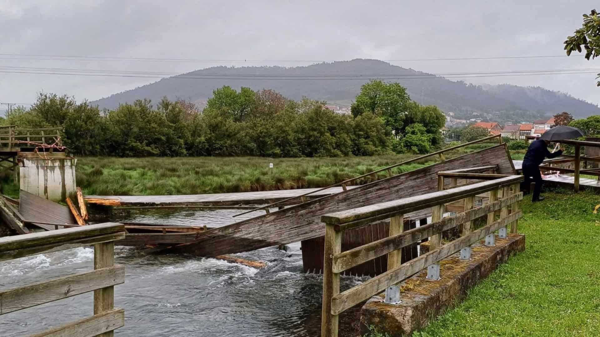 La pasarela sobre el río Belelle en Subarreiros, en Neda | CONCELLO DE NEDA