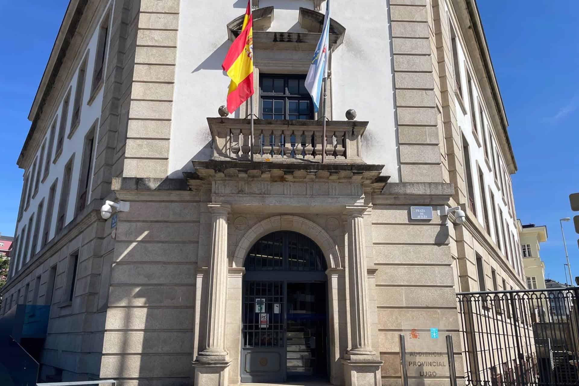 La Audiencia Provincial de Lugo, donde se ha celebrado este jueves el juicio contra un hombre acusado de abusar sexualmente de su hija menor edad en el municipio de Vilalba