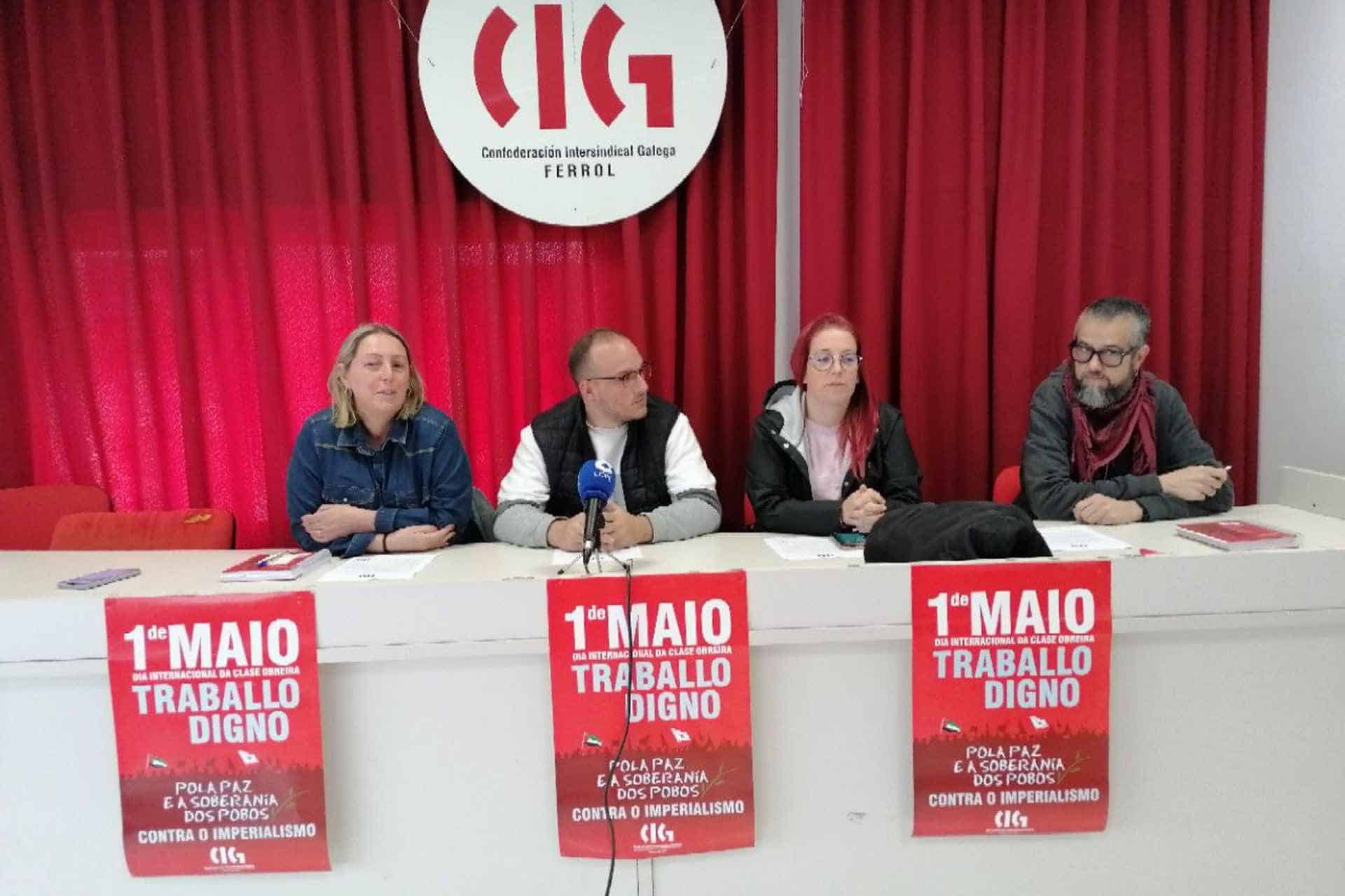 Rueda de prensa de la CIG sobre el transporte sanitario de Ferrol | CIG