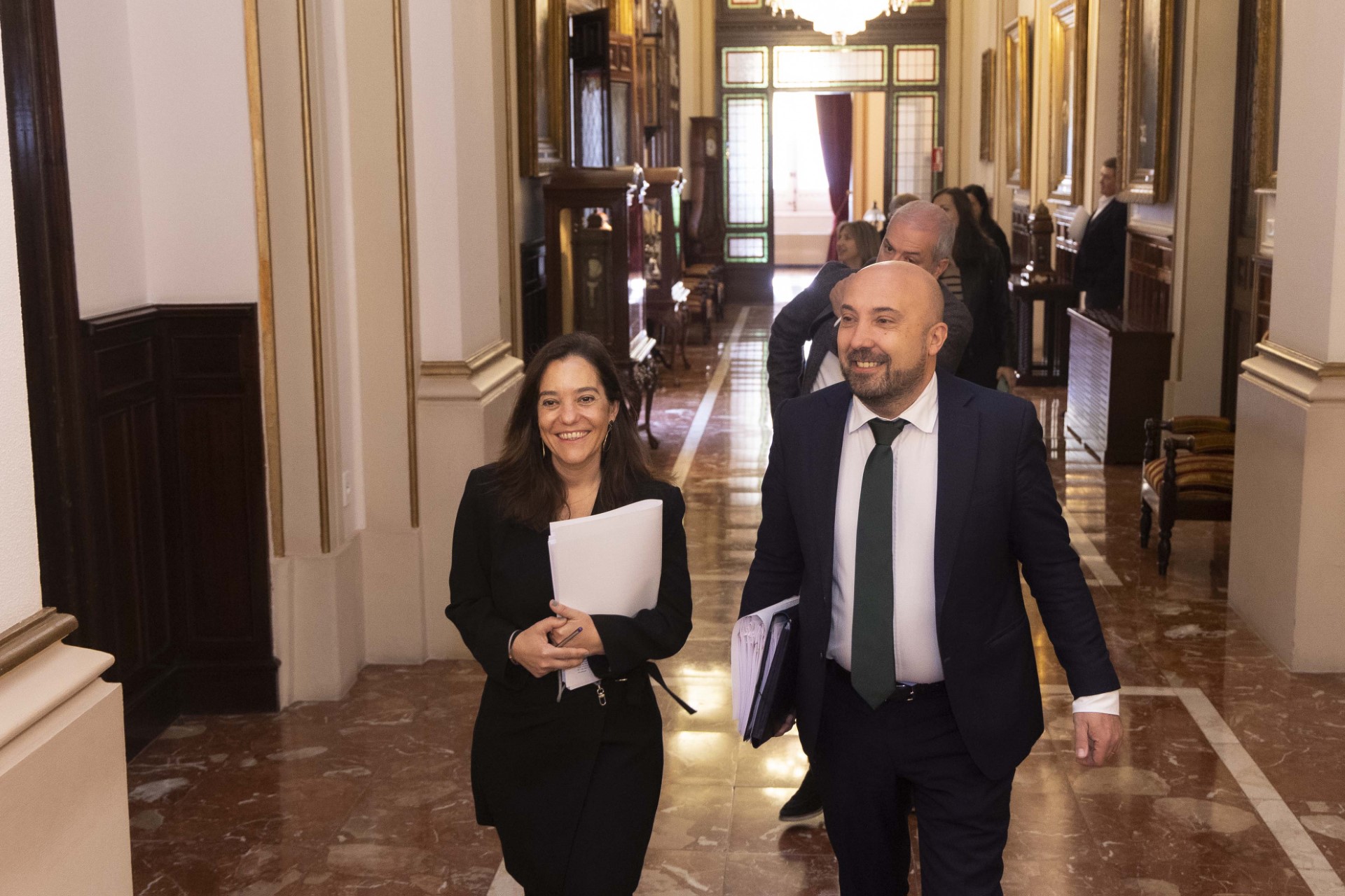 La alcaldesa socialista, Ines Rey, esta mañana | CONCELLO DE A CORUÑA