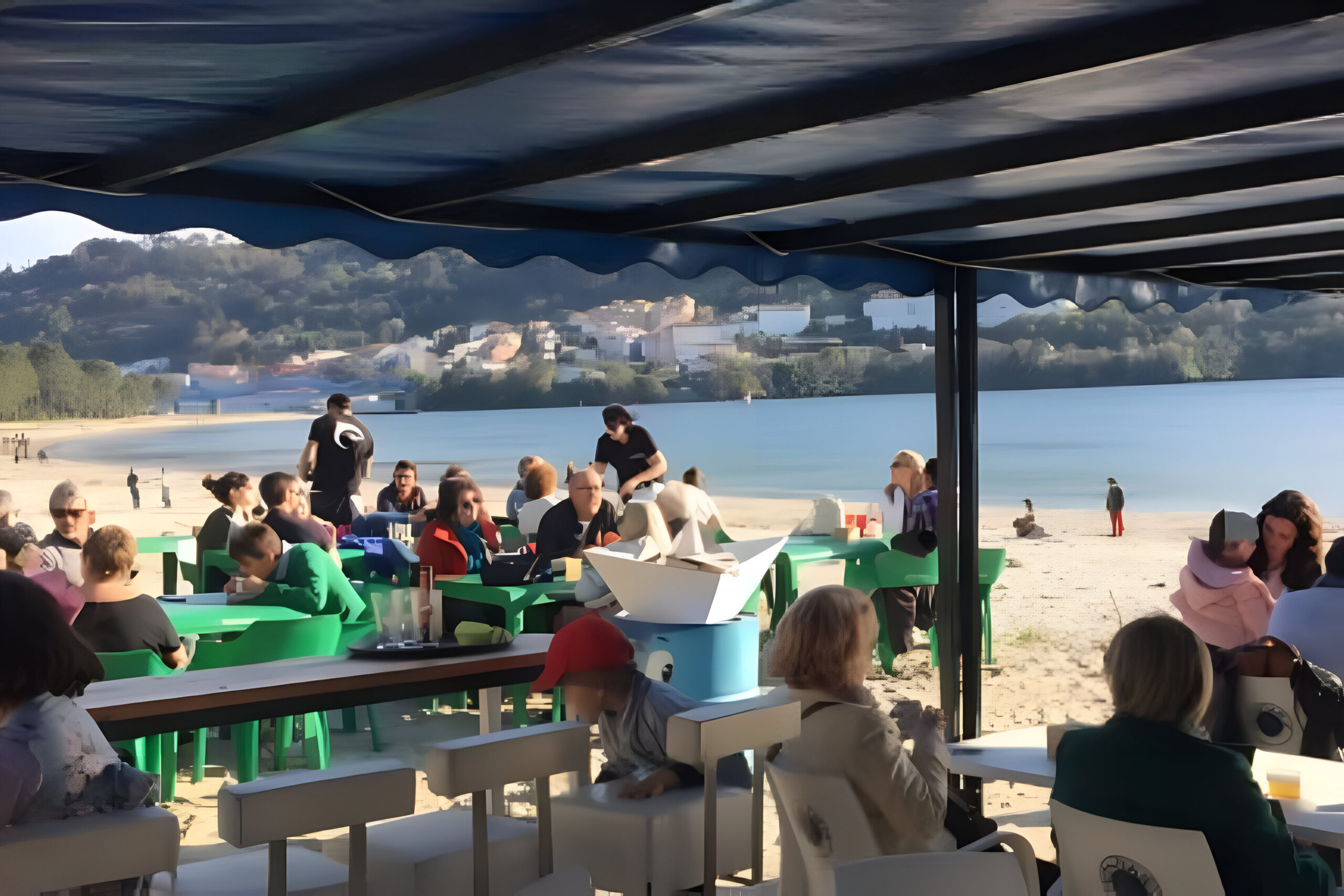 Imagen de archivo del Chiringuito Los Pinares, en la playa de A Magdalena, en Cabanas | CEDIDA