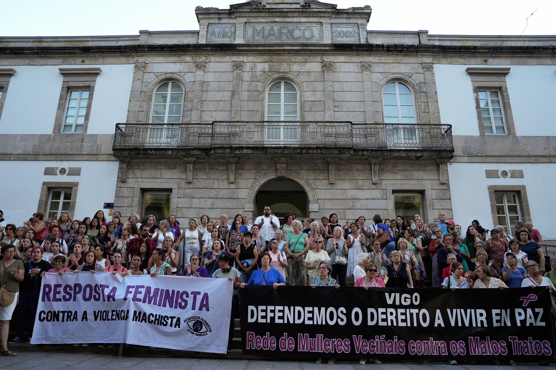 Imagen de la concentración de este martes en Vigo | ADRIAN IRAGO-EUROPA PRESS