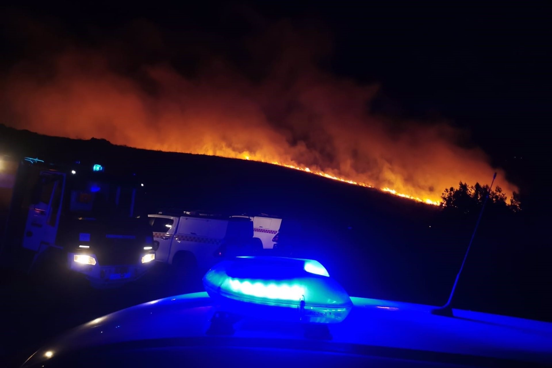 Incendio declarado en la medianoche del 19 de septiembre de 2024, en Palas de Rei (Lugo) | GUARDIA CIVIL DE LUGO