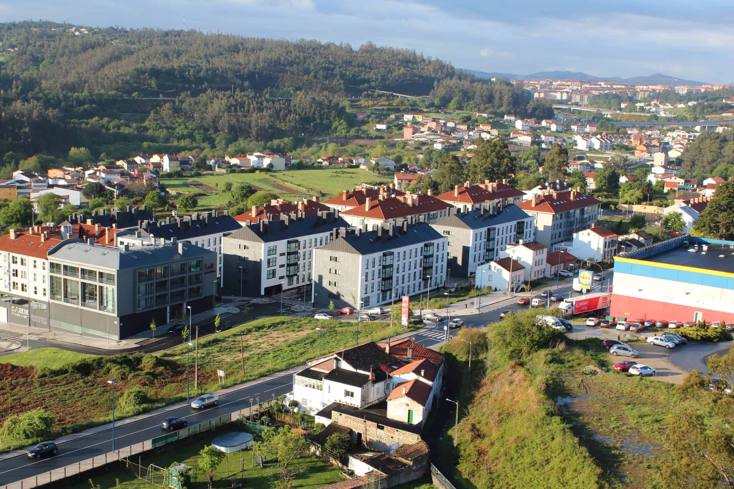 El área de Santiago de Compostela es una de las propuestas por la Xunta para la fusión de municipios