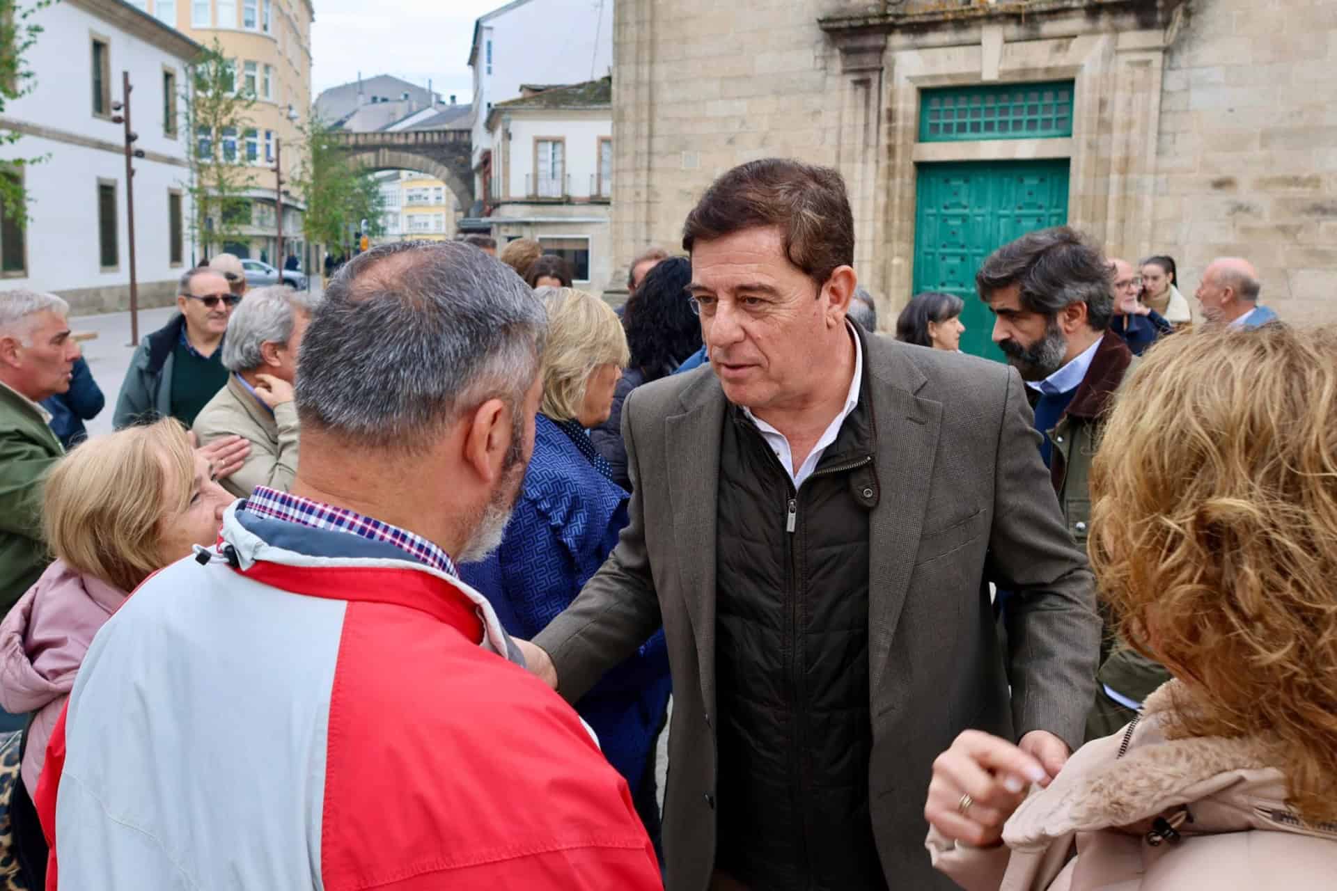 El secretario general del PSdeG, José Ramón Gómez Besteiro, en un acto en Lugo | PSDEG