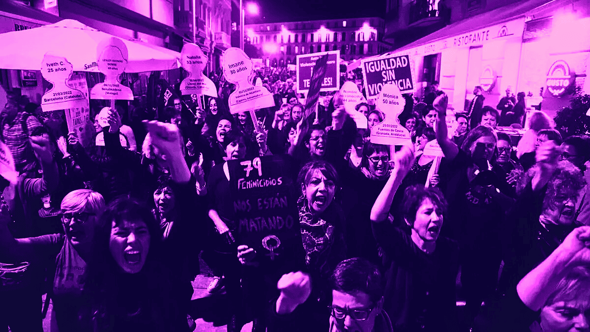 Decenas de marchas feministas recorren Galicia este 25N