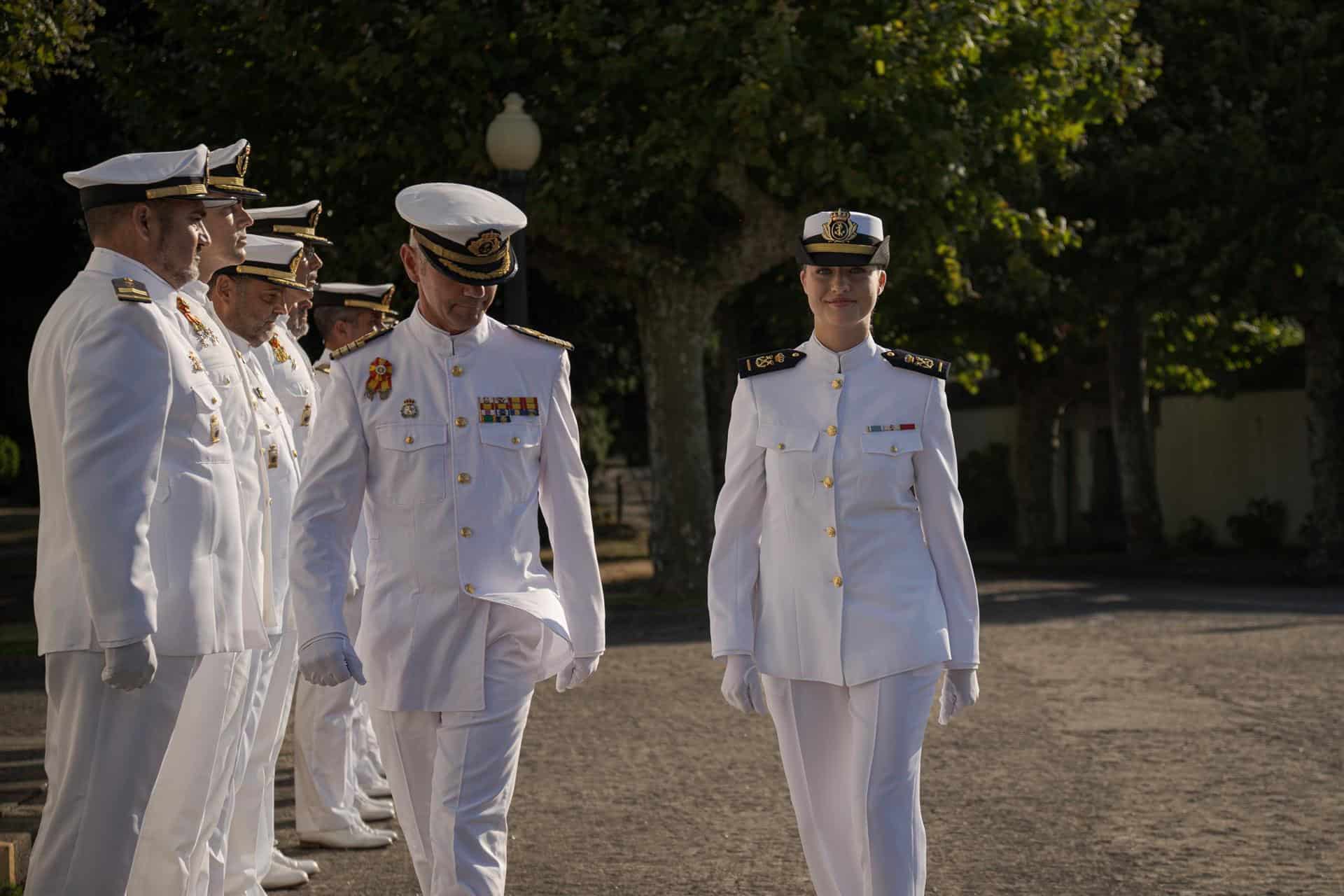 Imagen de archivo de la princesa de Asturias, Leonor de Borbón y Ortiz, en la Escuela Naval de Marín | EP