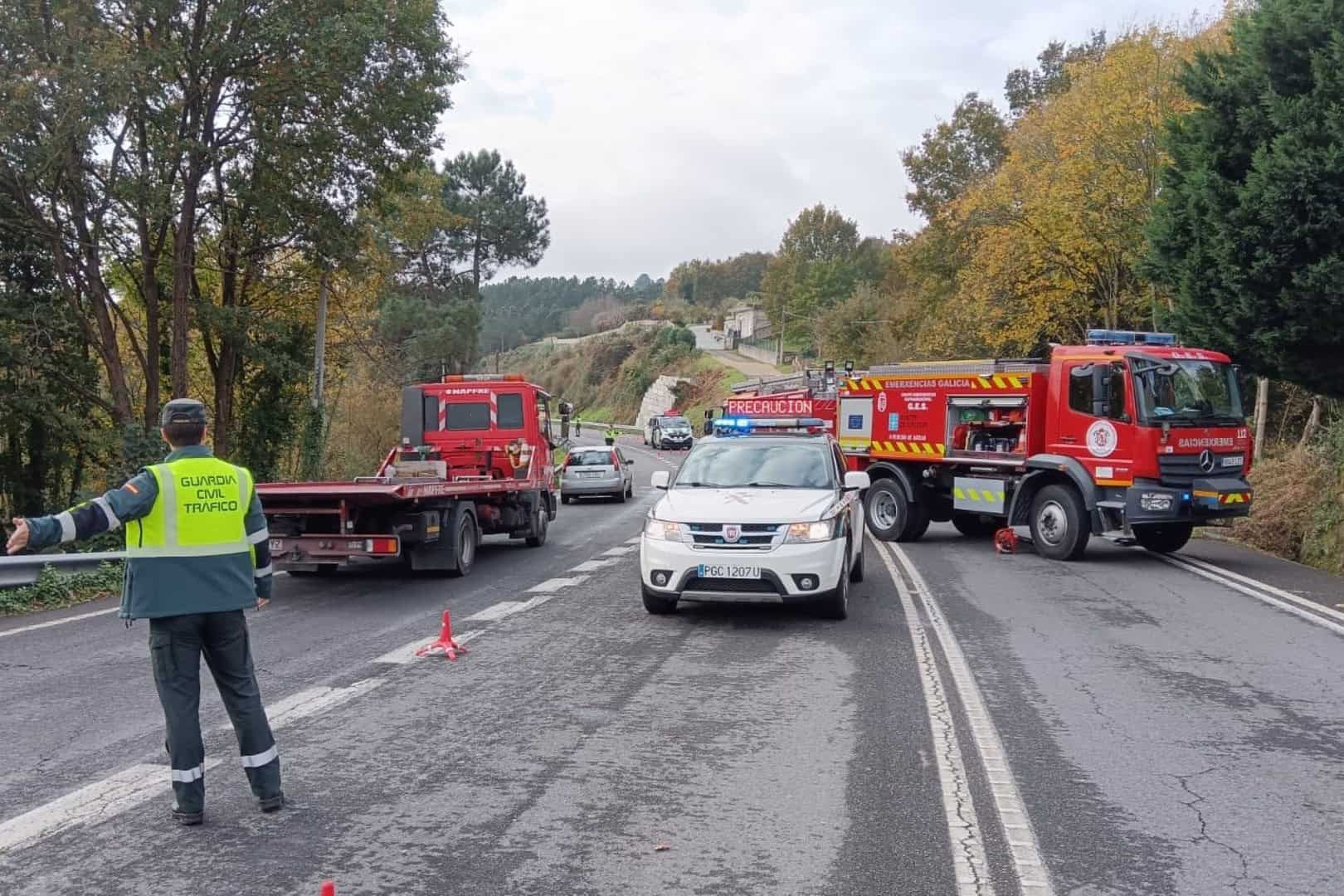 Lugar donde ha ocurrido el accidente este mediodía en Coles | GUARDIA CIVIL